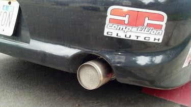 Nameless Performance Universal Rally Catalyst Exhaust Tip w/ V-Band - 2.5" Tubing (NPCET-25CAT-ALC-NFL)