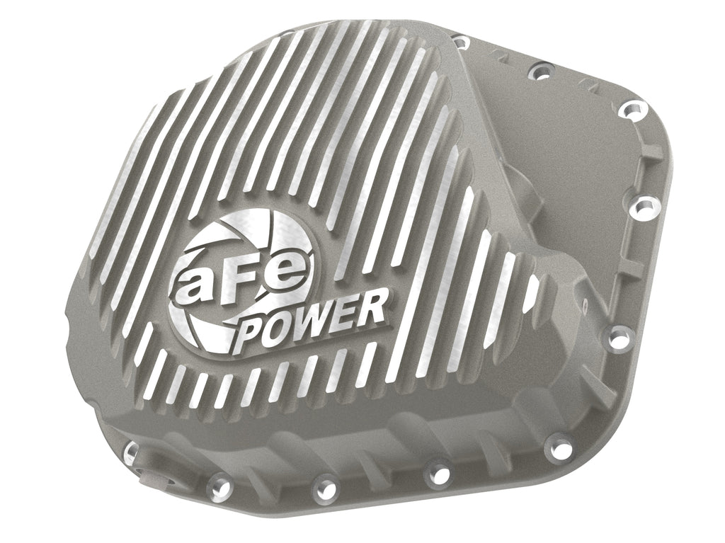 aFe Power Street Series Rear Diff Cover Raw w/ Machined Fins Ford F-250/350 23-26 (Sterling 11.6) (46-71490A)