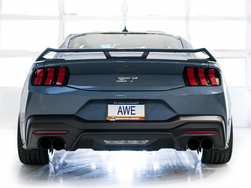 AWE Tuning AWE SwitchPathâ„¢ Exhaust for S650 Mustang GT Coupe - Quad Diamond Black Tips - 3025-43650