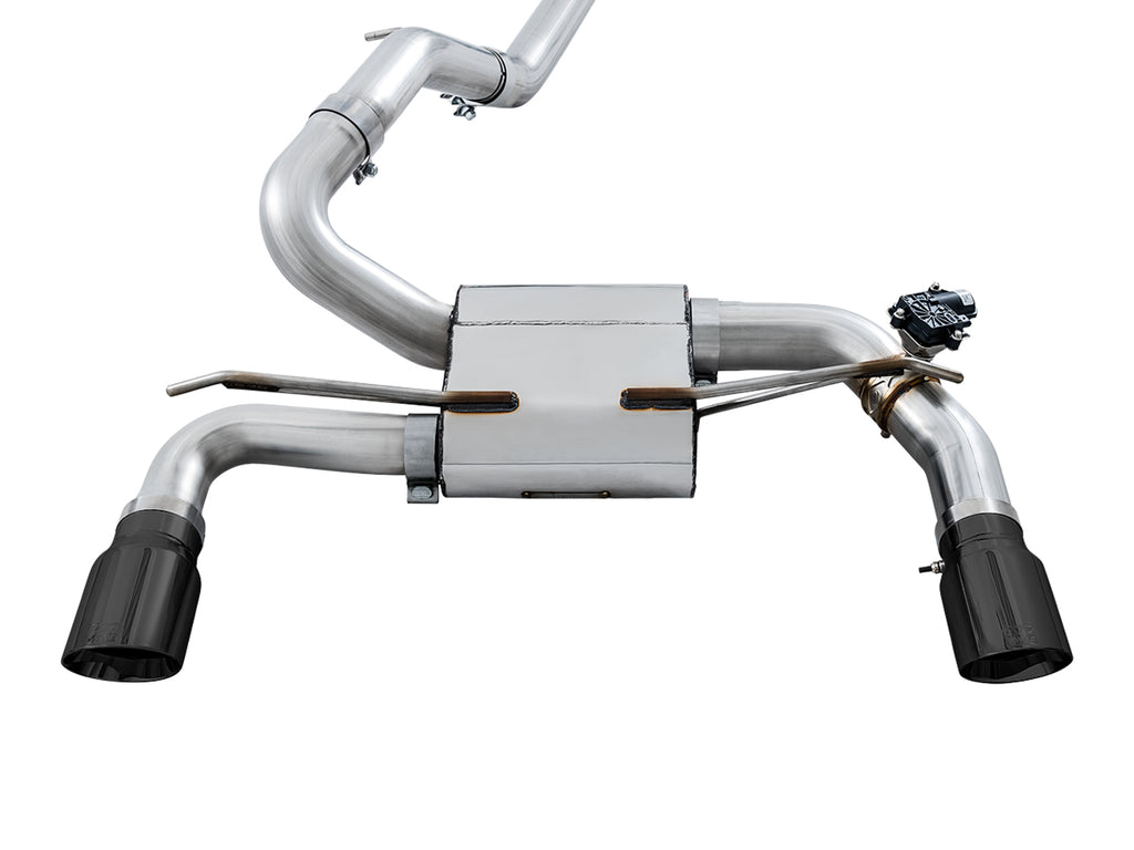 AWE Tuning Ford Focus RS SwitchPath Cat-back Exhaust - Diamond Black Tips (3025-33024)