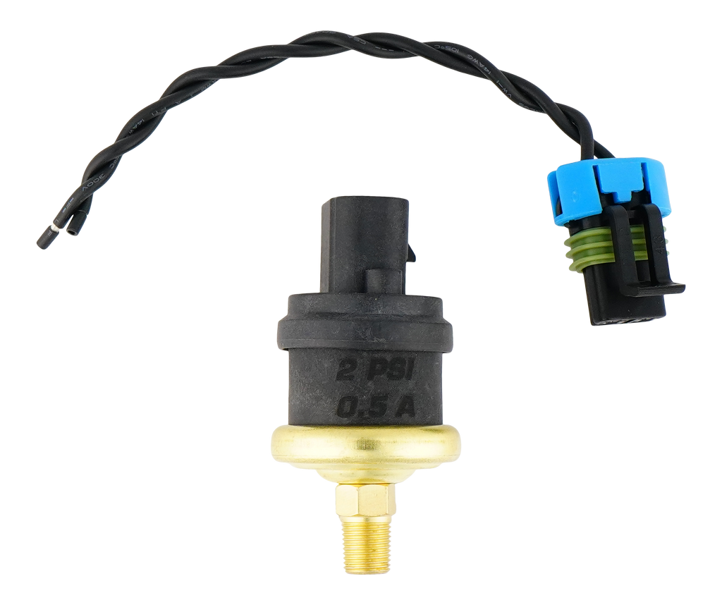 DeatschWerks 2psi 1/8th NPT Adjustable (1-3psi) Hobbs Switch with Pigtail (0.5A) (4-Hobbs-2)