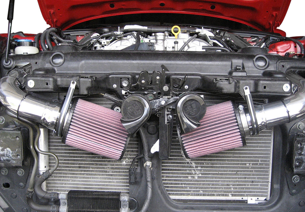 350Z Hi-Flow Ultra Long Dual Tube Air Intake Gen 3 Z33 Dry Filter 07-09 Nissan 350Z Stillen