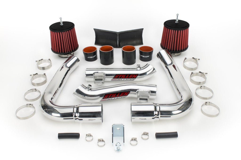 350Z Hi-Flow Ultra Long Dual Tube Air Intake Gen 3 Z33 Dry Filter 07-09 Nissan 350Z Stillen