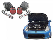 Load image into Gallery viewer, 370Z Dual Long Tube Air Intake Kit Gen 2 Z34 Oil Filter For 09-18 Nissan 370Z Stillen