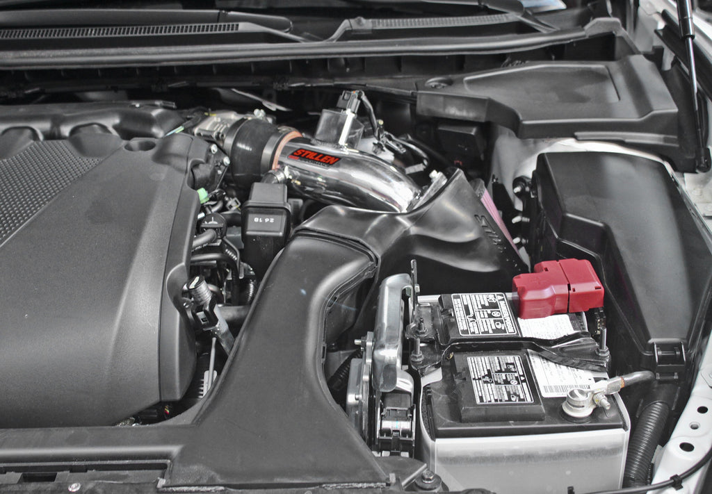 Nissan Maxima Air Intake Hi Flow w/ Fitted Polyurethane Air Duct A35 Oil Filter For 09-15 Nissan Maxima Stillen