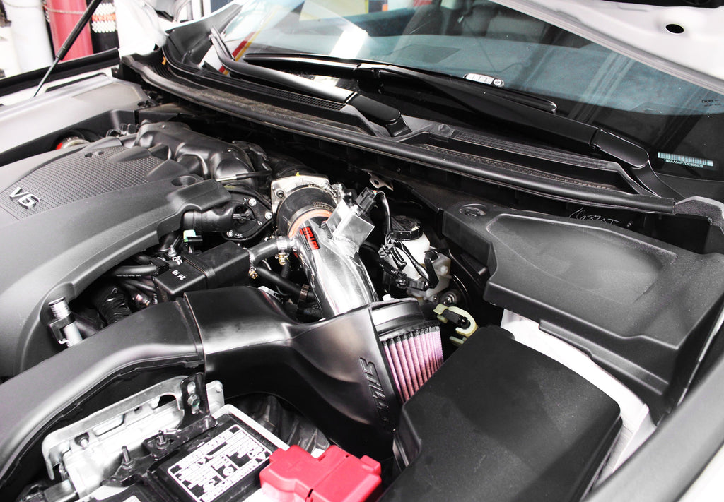 Nissan Maxima Air Intake Hi Flow w/ Fitted Polyurethane Air Duct A35 Oil Filter For 09-15 Nissan Maxima Stillen