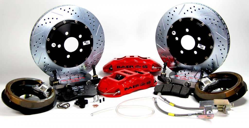 Baer Brakes OBS 14" Ext+ Brake System Rear Red 70 B-Body (4142054R)