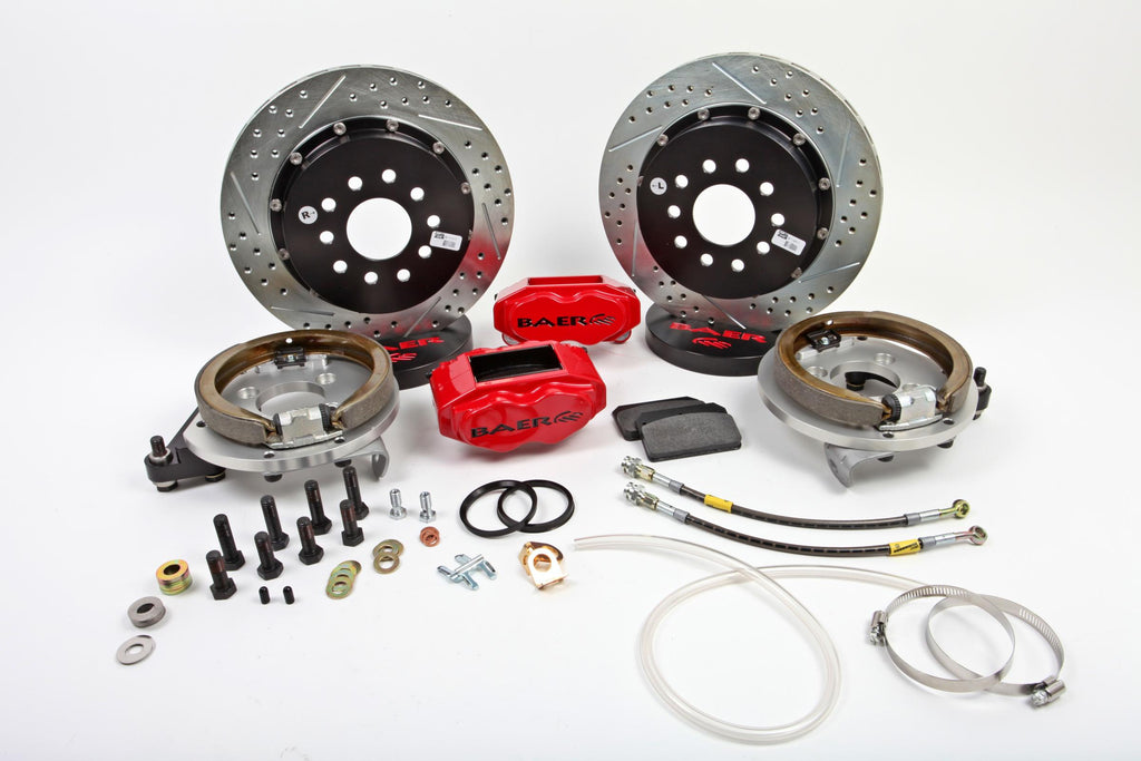 Baer Brakes OBS 13" SS4+ Rear+ Brake System Red 71-74 E-Body (4142057R)