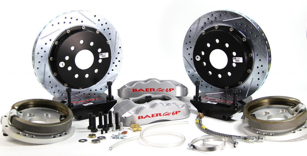 Baer Brakes OBS 13" Pro+ Brake System Rear Slvr 66-69 B-B (4142063S)