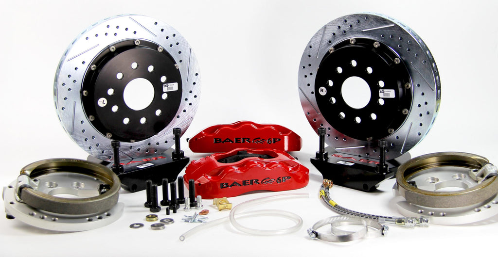 Baer Brakes OBS 13" Pro+ Brake System Rear Red 70 B-Body (4142064R)
