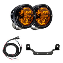 Load image into Gallery viewer, Rigid Industries 2017+ Polaris Pro R/Turbo R Revolve Amber PRO Grille Light Kit (41651)