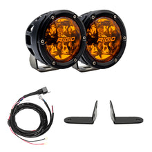 Load image into Gallery viewer, Rigid Industries 2017+ Polaris Pro R/Turbo R Revolve Amber PRO A-Pillar Light Kit (41652)