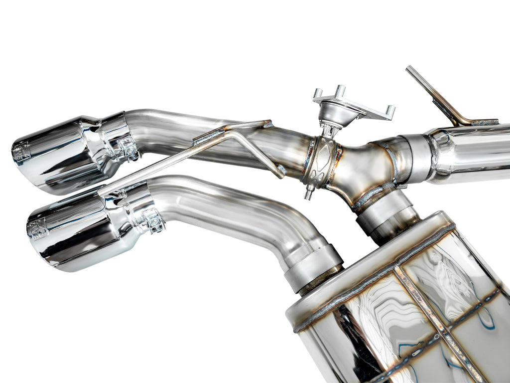 AWE Tuning 2021+ Cadillac CT4-V Blackwing SwitchPath Exhaust - Chrome Silver Tips (3025-42436)