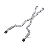 MBRP Exhaust 3in Cat-Back. Dual Rear Exit. T304. CF Tips (S51053CF)