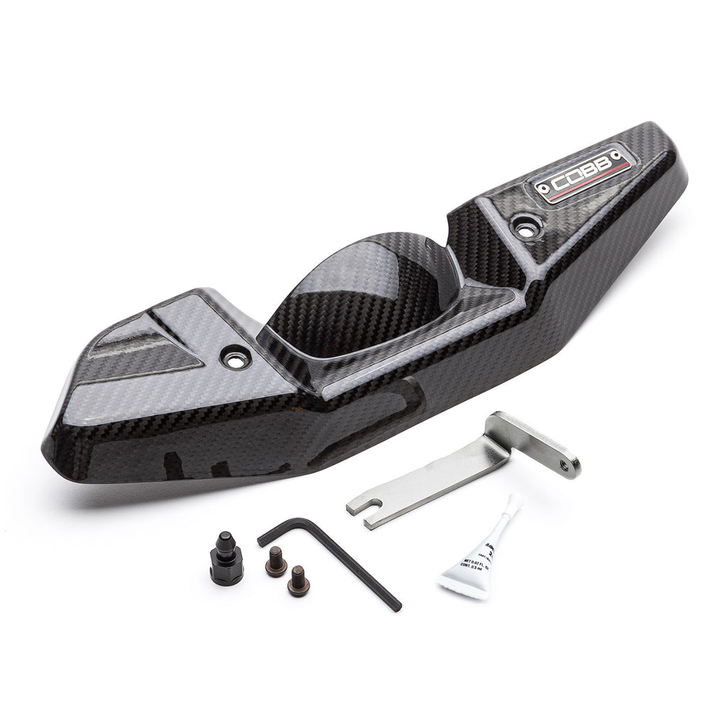 COBB Subaru Redline Carbon Fiber Alternator Cover 2008-2021 STI, 2008-2014 WRX (422600)