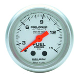 AutoMeter Ultra-Lite 52mm 0-15 PSI Mechanical Fuel Pressure Gauge (4311)