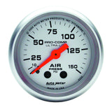 AutoMeter Ultra-Lite 2-1/16in 0-150 PSI Mechanical Air Pressure Gauge (4320)