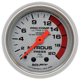 AutoMeter Ultra-Lite 52mm 2000 PSI Mechanical Nitrous Pressure Gauge (4328)