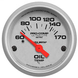 AutoMeter Ultra-Lite 52mm 60-170 Deg C Electronic Oil Temperature Gauge (4348-M)