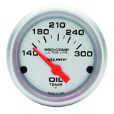 AutoMeter Ultra-Lite 52mm 140-300 Deg F Electronic Oil Temperature Gauge (4348)