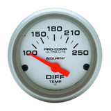 AutoMeter Ultra-Lite 52mm 100-250 Deg F Electronic Differential Temperature Gauge (4349)