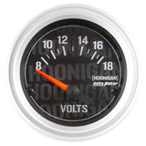 AutoMeter Hoonigan 52mm 18 Volt Full Electronic Voltage Gauge (4391-09000)