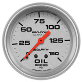 AutoMeter Ultra-Lite 2 5/8in Mechanical 150 PSI Oil Pressure Gauge (4423)