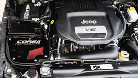 Corsa Performance Jeep JK Closed Box Air Intake With DryTech 3D Dry Filter For 12-18 Wrangler JK (44412D)