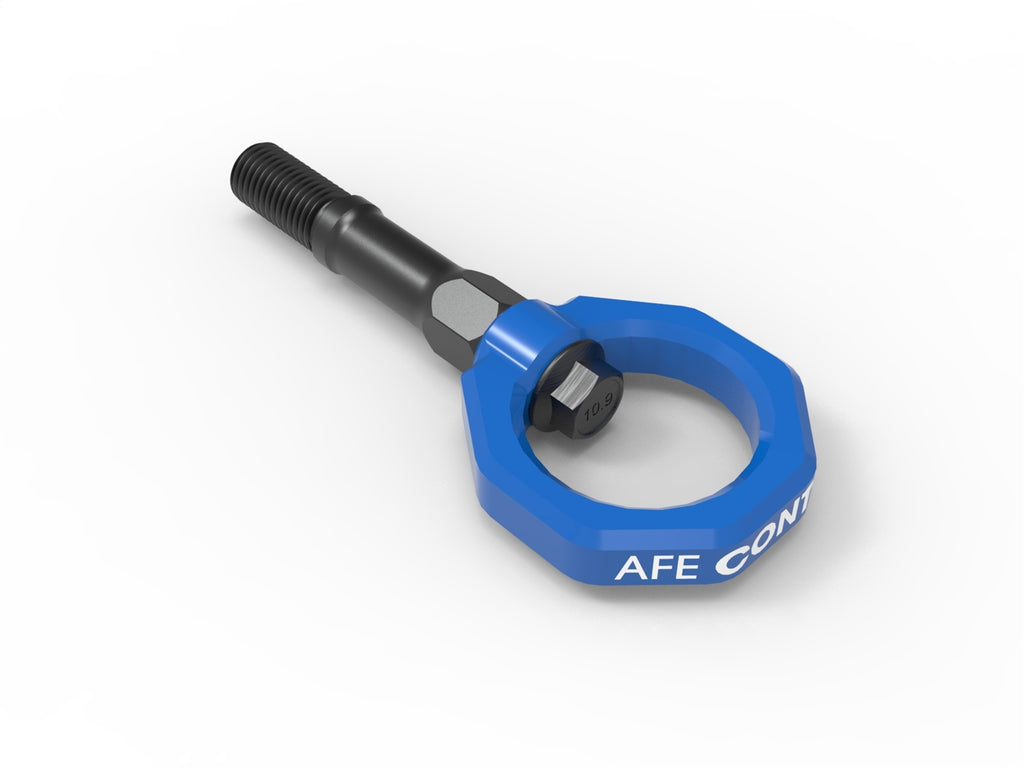 aFe Power CONTROL Rear Tow Hook Chevrolet Corvette (C8) 20-25 V8-6.2L- Blue (450-401015-L)