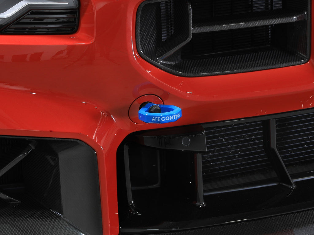 aFe 23-25 BMW M2 (G87) CONTROL Front / Rear Tow Hook - Blue (450-502004-L)