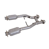 BBK 96-04 Mustang 4.6 GT / Cobra Short Mid H Pipe w Catalytic Converters 2-1/2 For Long Tube Headers (1538)