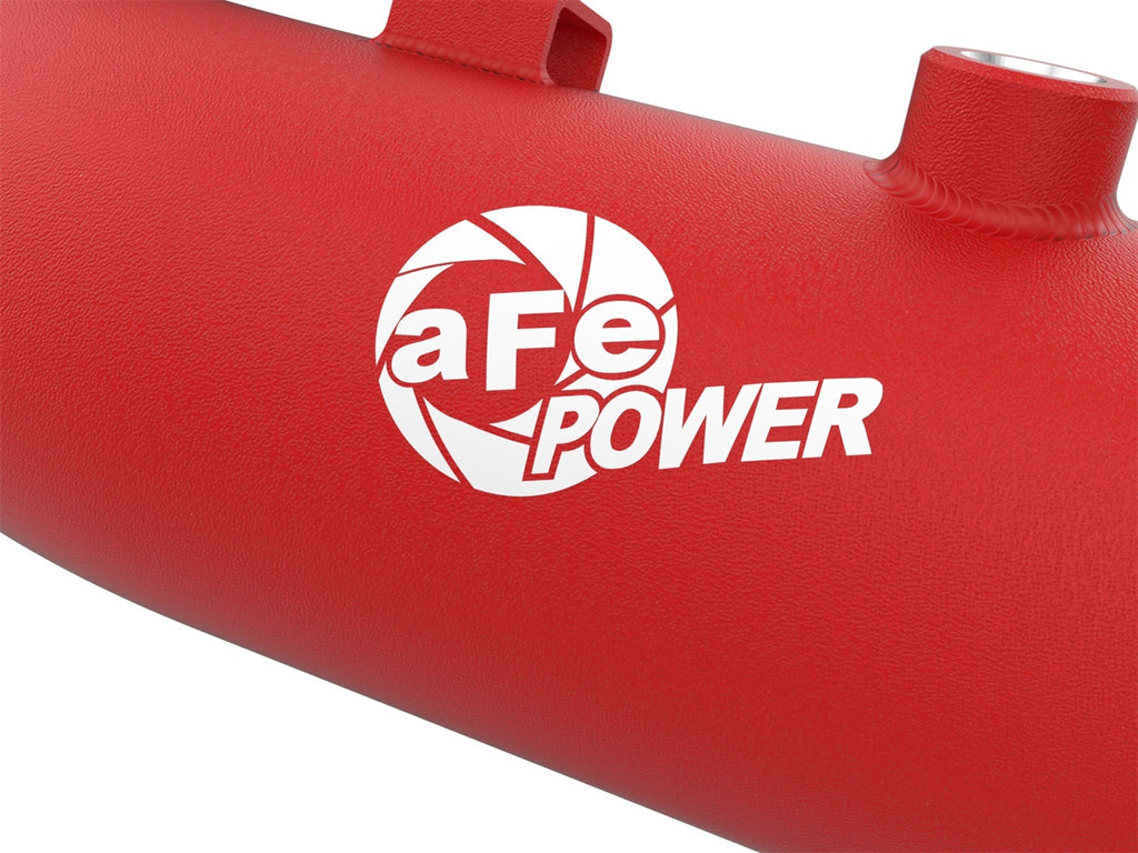 aFe Power 23-25 Ford F250/F350 Super Duty V8-6.7L BladeRunner Aluminum Hot & Cold Charge Pipe Kit - Red (46-20684-R)