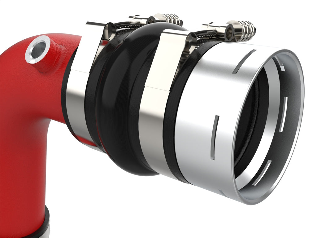 aFe Power 23-25 Ford F250/F350 Super Duty V8-6.7L BladeRunner Aluminum Hot & Cold Charge Pipe Kit - Red (46-20684-R)