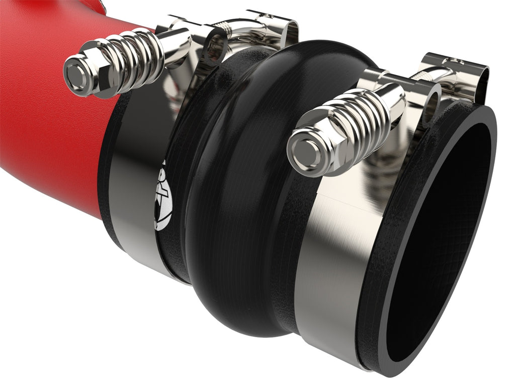 aFe Power 23-25 Ford F250/F350 Super Duty V8-6.7L BladeRunner Aluminum Hot & Cold Charge Pipe Kit - Red (46-20684-R)