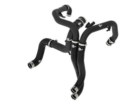 aFe Power 22-24 Ford Bronco Raptor V6-3.0L BladeRunner Aluminum Hot and Cold Charge Pipe Kit - Black (46-20754-B)