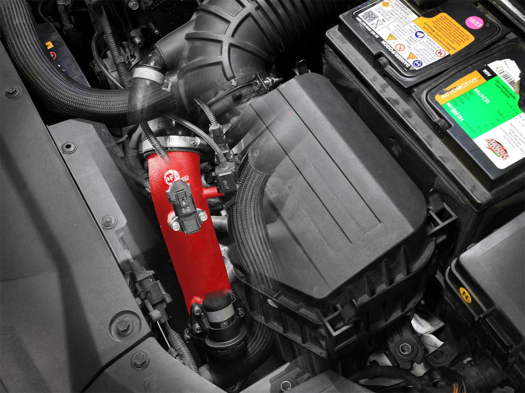aFe Power 19-22 Hyundai Veloster N BladeRunner Aluminum Hot & Cold Charge Pipe Kit - Red (46-20764-R)