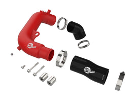 aFe 2024+ Jeep Wrangler JL L4-2.0L (t) BladeRunner 2-1/2in Aluminum Hot Charge Pipe - Red (46-20778-R)