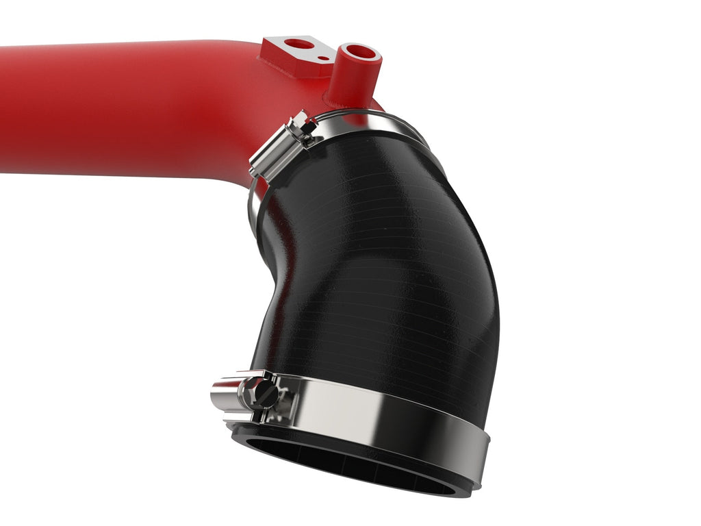 aFe 2024+ Jeep Wrangler JL L4-2.0L (t) BladeRunner 2-1/2in Aluminum Hot Charge Pipe - Red (46-20778-R)