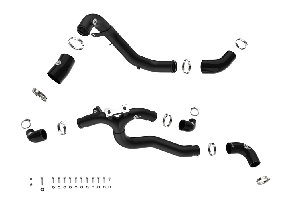 aFe Power 19-26 Genesis G70 V6 3.3L (tt) BladeRunner Aluminum Hot/Cold Charge Pipe Kit - Red (46-20804-B)