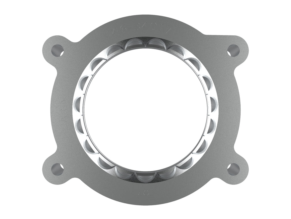 aFe Power 2020 Vette C8 Silver Bullet Aluminum Throttle Body Spacer Works w/ Factory Intake Only - Silver (46-34017)
