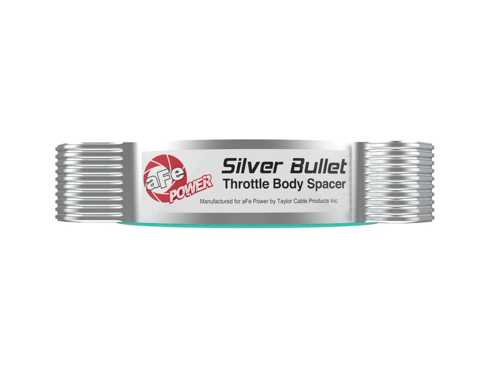 aFe Power 2020 Vette C8 Silver Bullet Aluminum Throttle Body Spacer Works w/ Factory Intake Only - Silver (46-34017)
