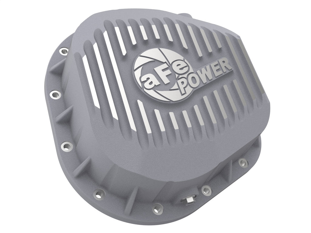aFe Power Rear Differential Cover (Raw; Street Series); Ford Diesel Trucks 86-13 V8 (td) (46-70020)