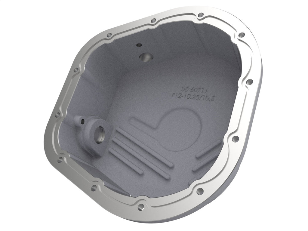 aFe Power Rear Differential Cover (Raw; Street Series); Ford Diesel Trucks 86-13 V8 (td) (46-70020)