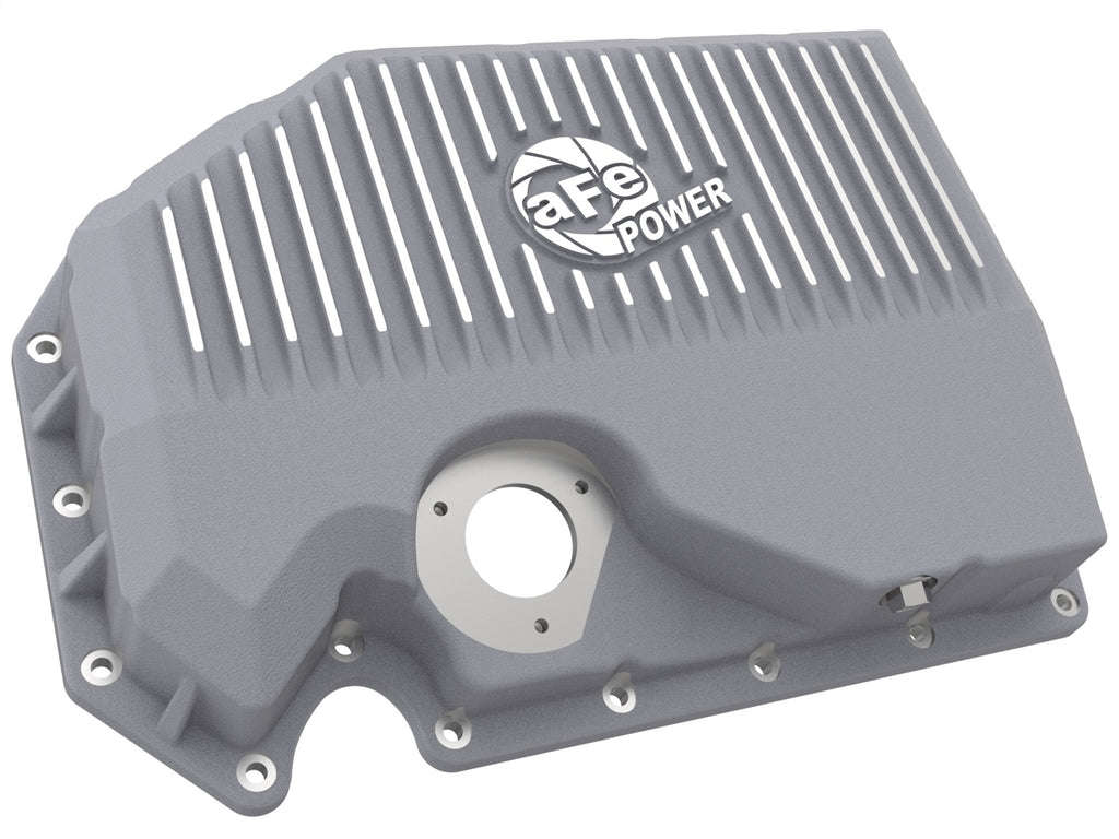 aFe Power 05-19 VW 1.8L/2.0L w/ Oil Sensor Engine Oil Pan Raw POWER Street Series w/ Machined Fins (46-71210A)