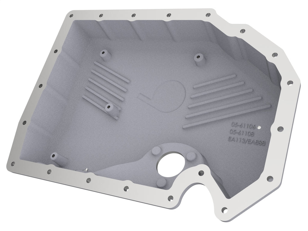 aFe Power 05-19 VW 1.8L/2.0L w/ Oil Sensor Engine Oil Pan Raw POWER Street Series w/ Machined Fins (46-71210A)
