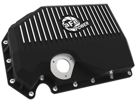 aFe Power 05-19 VW 1.8L/2.0L w/ Oil Sensor Engine Oil Pan Black POWER Street Series w/ Machined Fins (46-71210B)