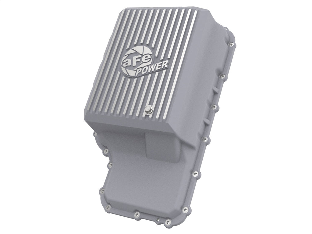 aFe Power 20-21 Ford Truck w/ 10R140 Transmission Pan Raw POWER Street Series w/ Machined Fins (46-71220A)