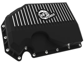 aFe Power 05-19 VW 1.8L/2.0L w/o Oil Sensor Engine Oil Pan Black POWER Street Series w/ Machined Fins (46-71240B)