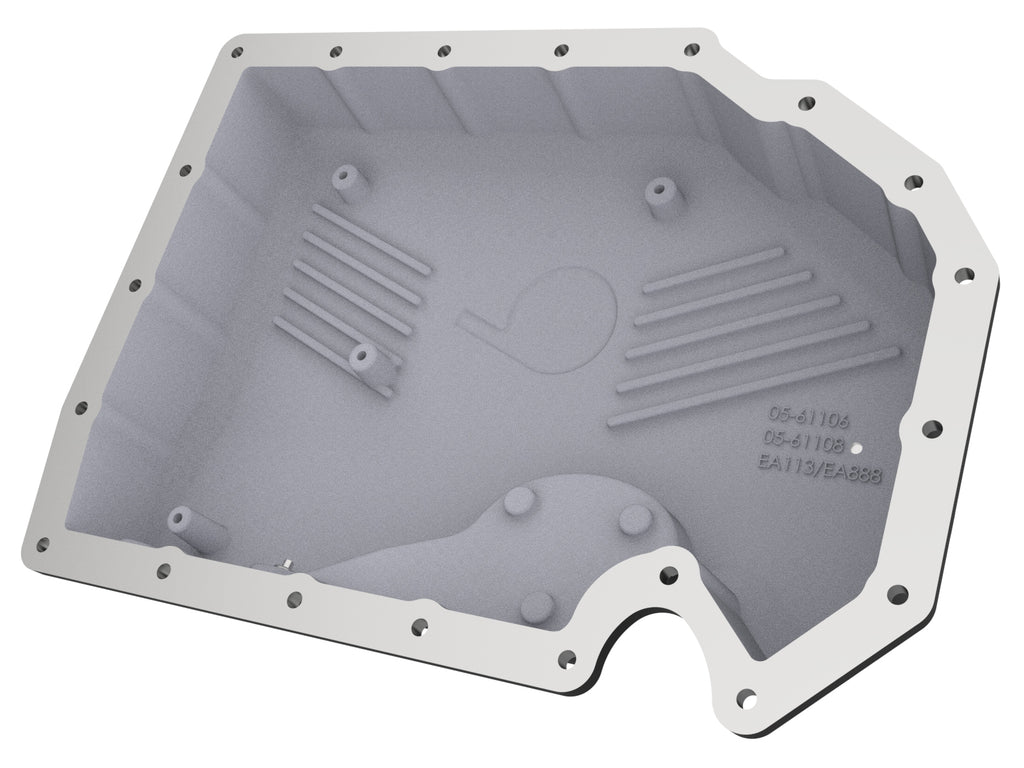 aFe Power 05-19 VW 1.8L/2.0L w/o Oil Sensor Engine Oil Pan Black POWER Street Series w/ Machined Fins (46-71240B)