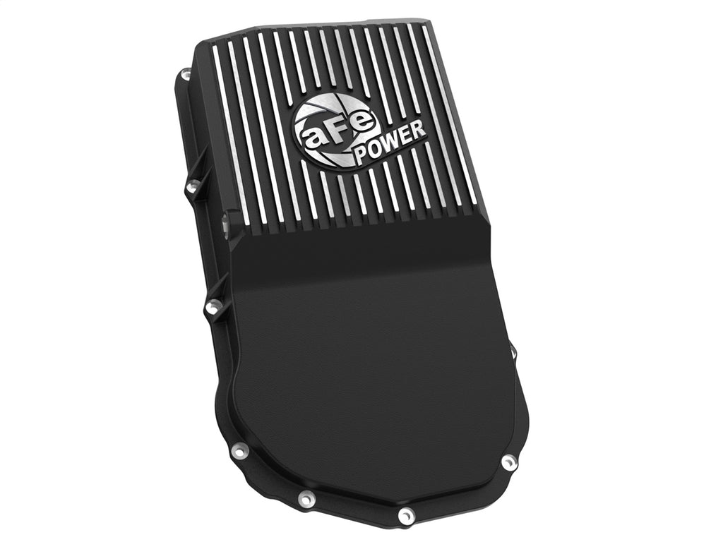 aFe Power 21-24 RAM 1550 TRX Pro Series Transmission Pan Black w/ Machined Fins (46-71310B)